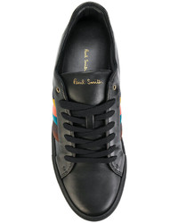 schwarze Leder Turnschuhe von Paul Smith