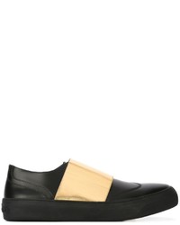 schwarze Leder Turnschuhe von Jimmy Choo