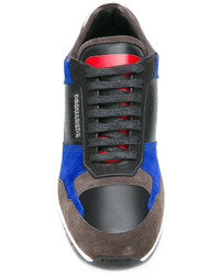 schwarze Leder Turnschuhe von DSQUARED2