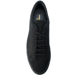 schwarze Leder Turnschuhe von Common Projects