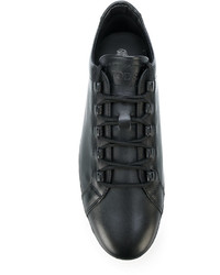 schwarze Leder Turnschuhe von Tod's