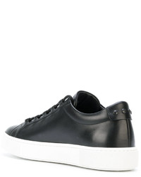 schwarze Leder Turnschuhe von Tod's