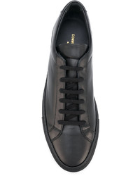 schwarze Leder Turnschuhe von Common Projects