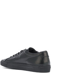 schwarze Leder Turnschuhe von Common Projects