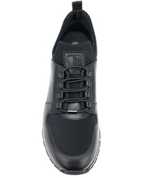 schwarze Leder Turnschuhe von Tod's