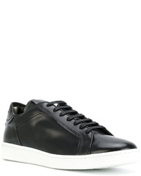 schwarze Leder Turnschuhe von Officine Creative