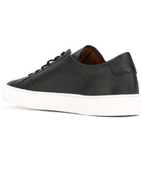 schwarze Leder Turnschuhe von Common Projects