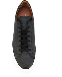 schwarze Leder Turnschuhe von Common Projects