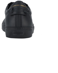 schwarze Leder Turnschuhe von Givenchy