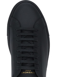 schwarze Leder Turnschuhe von Givenchy