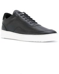 schwarze Leder Turnschuhe von Filling Pieces