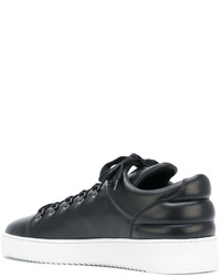 schwarze Leder Turnschuhe von Filling Pieces