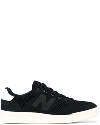 schwarze Leder Turnschuhe von New Balance