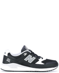 schwarze Leder Turnschuhe von New Balance