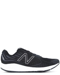 schwarze Leder Turnschuhe von New Balance