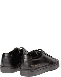 schwarze Leder Turnschuhe von Common Projects