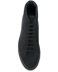 schwarze Leder Turnschuhe von Common Projects