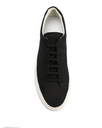 schwarze Leder Turnschuhe von Common Projects