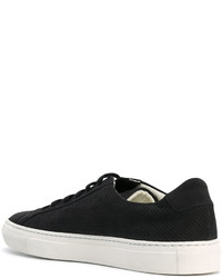 schwarze Leder Turnschuhe von Common Projects