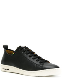 schwarze Leder Turnschuhe von Paul Smith