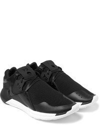 schwarze Leder Turnschuhe von Y-3