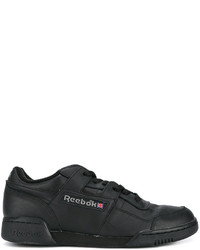 schwarze Leder Turnschuhe von Reebok