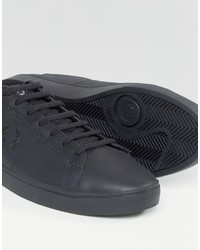 schwarze Leder Turnschuhe von Fred Perry