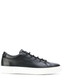 schwarze Leder Turnschuhe von Tod's