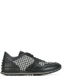 schwarze Leder Turnschuhe von Tod's