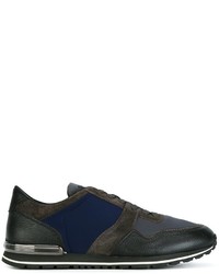 schwarze Leder Turnschuhe von Tod's