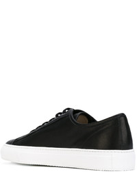 schwarze Leder Turnschuhe von Common Projects