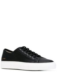 schwarze Leder Turnschuhe von Common Projects