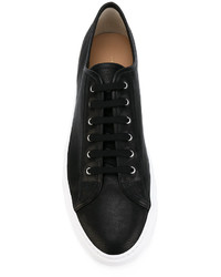 schwarze Leder Turnschuhe von Common Projects