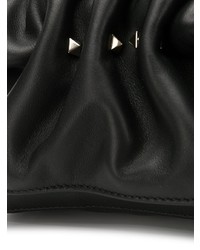 schwarze Leder Umhängetasche von Valentino