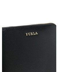 schwarze Leder Umhängetasche von Furla