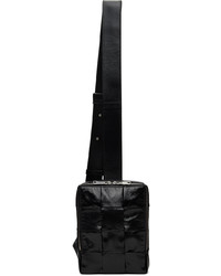 schwarze Leder Umhängetasche von Bottega Veneta