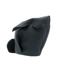 schwarze Leder Umhängetasche von Loewe