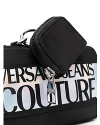 schwarze Leder Umhängetasche von VERSACE JEANS COUTURE