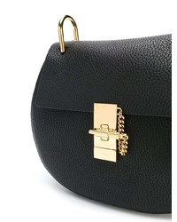 schwarze Leder Umhängetasche von Chloé