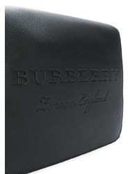 schwarze Leder Umhängetasche von Burberry