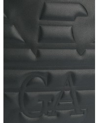 schwarze Leder Umhängetasche von Emporio Armani