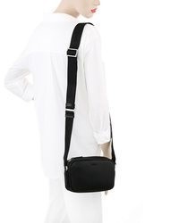 schwarze Leder Umhängetasche von Hugo