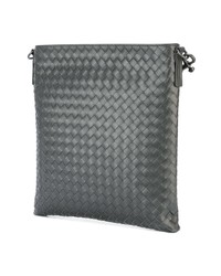 schwarze Leder Umhängetasche von Bottega Veneta