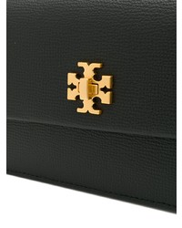 schwarze Leder Umhängetasche von Tory Burch