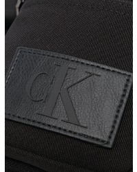 schwarze Leder Umhängetasche von Calvin Klein Jeans