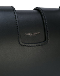 schwarze Leder Umhängetasche von Saint Laurent