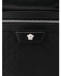 schwarze Leder Umhängetasche von Versace