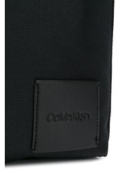 schwarze Leder Umhängetasche von Calvin Klein