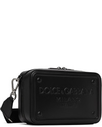 schwarze Leder Umhängetasche von Dolce & Gabbana