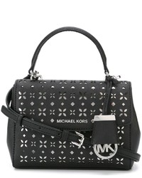 schwarze Leder Umhängetasche von MICHAEL Michael Kors